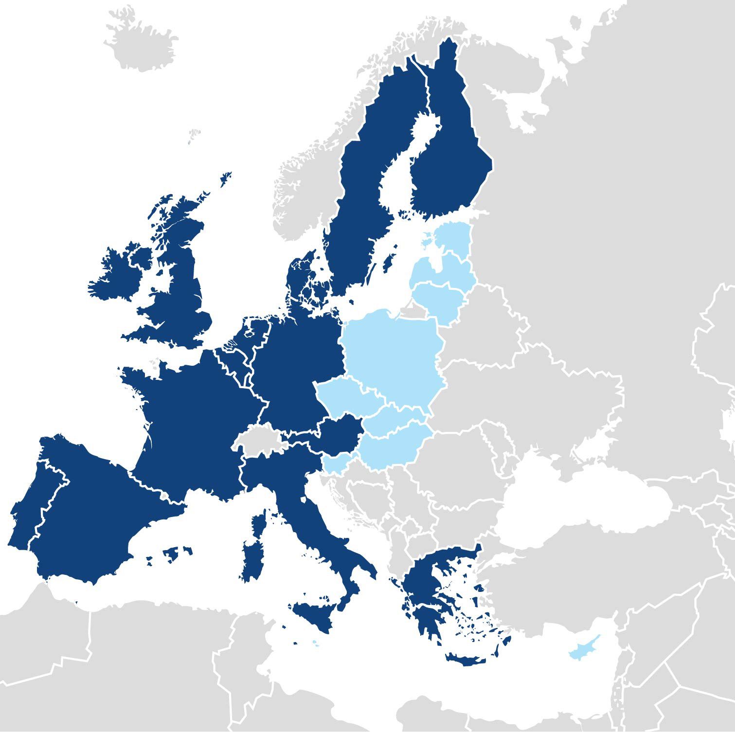 Karte der EU-Osterweiterung