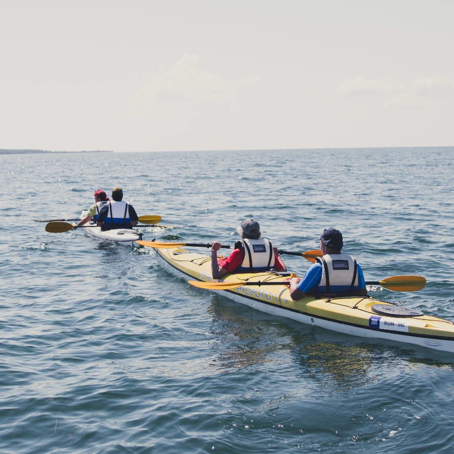 Kajaktour in der Ostsee vor Estland